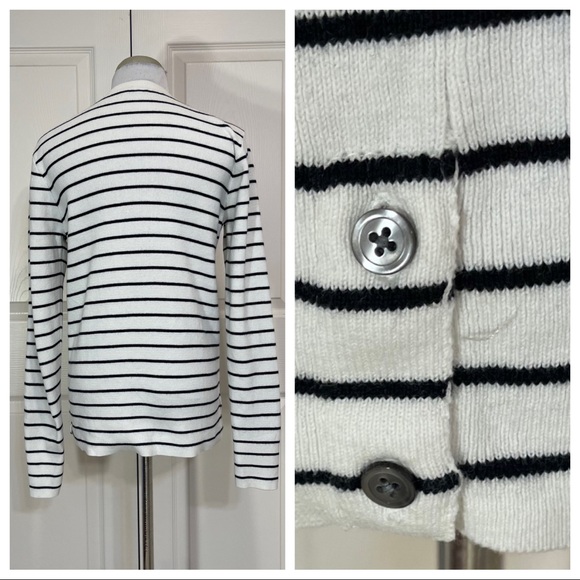 Club Monaco cotton/cashmere striped sweater - Picture 4 of 7